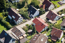 Varnhalt, Gartenstr im Ortsteil Gallenbach in Baden-Baden im Bundesland Baden-Württemberg, Deutschland aus der Luft betrachtet