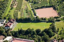 Schrägluftbild von Südbadische Sportschule, FC Neuweier im Ortsteil Steinbach in Baden-Baden im Bundesland Baden-Württemberg, Deutschland