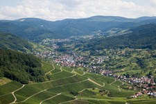Untertal aus Nordwesten in Bühlertal im Bundesland Baden-Württemberg, Deutschland