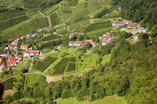 Bergfriedenweg im Ortsteil Riegel in Bühl im Bundesland Baden-Württemberg, Deutschland