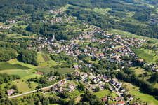 Luftaufnahme von Ortsteil Neusatz in Bühl im Bundesland Baden-Württemberg, Deutschland