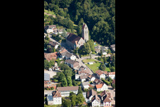 Schrägluftbild von Ortsteil Neusatz in Bühl im Bundesland Baden-Württemberg, Deutschland