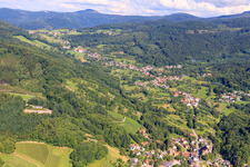 Luftbild von Schwarzwaldstr im Ortsteil Neusatz in Bühl im Bundesland Baden-Württemberg, Deutschland