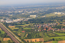 Ortsteil von Nordosten im Ortsteil Sasbachried in Achern im Bundesland Baden-Württemberg, Deutschland