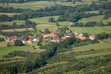 Schrägluftbild von Ortsteil Walzfeld in Ottersweier im Bundesland Baden-Württemberg, Deutschland