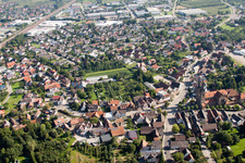 Luftaufnahme von Ortsteil Weier in Ottersweier im Bundesland Baden-Württemberg, Deutschland