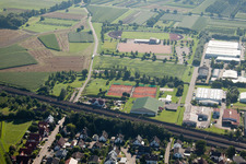 Ottersweier, BTM [Europe] Blechverb. GmbH, Tennisclub im Ortsteil Hatzenweier im Bundesland Baden-Württemberg, Deutschland