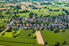 Ortsteil Förch in Rastatt im Bundesland Baden-Württemberg, Deutschland aus der Vogelperspektive