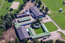 Luftbild von Vetrihof Pferdehof in Muggensturm im Bundesland Baden-Württemberg, Deutschland