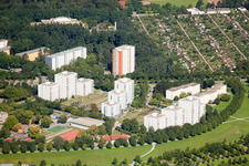 Bonhoefferstr im Ortsteil Oberreut in Karlsruhe im Bundesland Baden-Württemberg, Deutschland