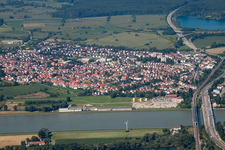 Maximiliansau von Osten in Wörth am Rhein im Bundesland Rheinland-Pfalz, Deutschland