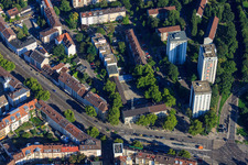 Entenfang im Ortsteil Mühlburg in Karlsruhe im Bundesland Baden-Württemberg, Deutschland