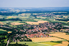 Aglasterhausen von Südosten im Bundesland Baden-Württemberg, Deutschland