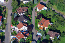 Bergstr im Ortsteil Ellmendingen in Keltern im Bundesland Baden-Württemberg, Deutschland von oben