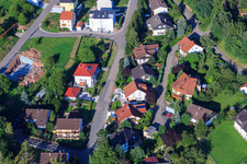 Bergstr im Ortsteil Ellmendingen in Keltern im Bundesland Baden-Württemberg, Deutschland aus der Luft