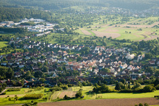 Ortsteil Obernhausen in Birkenfeld im Bundesland Baden-Württemberg, Deutschland aus der Luft betrachtet