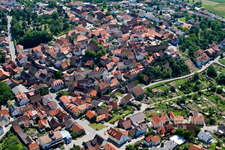 Luftbild von Ortsteil Hilsbach in Sinsheim im Bundesland Baden-Württemberg, Deutschland