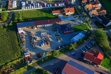 Arbeiter-Wohnbau, BURG-HAUS in Minfeld im Bundesland Rheinland-Pfalz, Deutschland