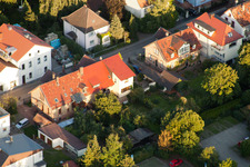 Bismarckstr in Kandel im Bundesland Rheinland-Pfalz, Deutschland von oben