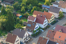 Drohnenbild von Waldstr in Kandel im Bundesland Rheinland-Pfalz, Deutschland