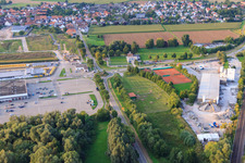 Gewerbegebiet Südpfalz Center und Dyckehoff Beton in Rohrbach im Bundesland Rheinland-Pfalz, Deutschland