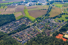 Luftbild von Waldbrücke in Weingarten im Bundesland Baden-Württemberg, Deutschland