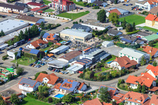 Gewerbegebiet Gutenbergstr in Rülzheim im Bundesland Rheinland-Pfalz, Deutschland