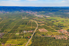 Gewerbegebiet an der A650 in Ellerstadt im Bundesland Rheinland-Pfalz, Deutschland