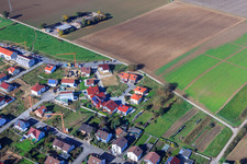 Luftbild von Mandelweg in Kandel im Bundesland Rheinland-Pfalz, Deutschland