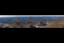 Pfalzpanorama von Wernersberg bis Rinnthal im Bundesland Rheinland-Pfalz, Deutschland