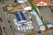 Industriegebiet Hors,. Kfz- und Caravan-Service Messinger im Ortsteil Minderslachen in Kandel im Bundesland Rheinland-Pfalz, Deutschland