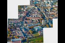 Gottesauer Platz an der Durlacher Allee im Ortsteil Oststadt in Karlsruhe im Bundesland Baden-Württemberg, Deutschland