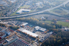 Luftbild von Karlsruhe, Ottostr im Ortsteil Durlach im Bundesland Baden-Württemberg, Deutschland