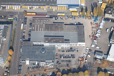 Luftbild von Karlsruhe Killisfeld, Iveco Süd-West Nutzfahrzeuge GmbH im Ortsteil Durlach im Bundesland Baden-Württemberg, Deutschland