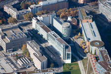 Kriegsstraße Ost im Ortsteil Südstadt in Karlsruhe im Bundesland Baden-Württemberg, Deutschland aus der Drohnenperspektive
