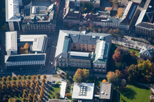 Luftbild von Karlsruhe, Kunsthalle im Ortsteil Innenstadt-West im Bundesland Baden-Württemberg, Deutschland