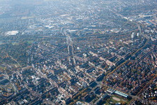 Yorckstraße im Ortsteil Weststadt in Karlsruhe im Bundesland Baden-Württemberg, Deutschland
