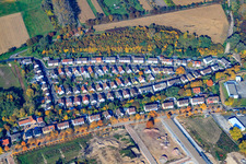 Kolbengärten x Blindstr im Ortsteil Knielingen in Karlsruhe im Bundesland Baden-Württemberg, Deutschland