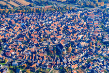 Luftbild von Ludwigstr in Hagenbach im Bundesland Rheinland-Pfalz, Deutschland
