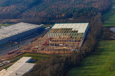 Luftbild von Gazely Logistik-Center 2. Bauabschnitt für STS Group im Ortsteil Minderslachen in Kandel im Bundesland Rheinland-Pfalz, Deutschland