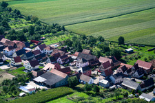 Schleithal im Bundesland Bas-Rhin, Frankreich von oben