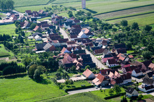 Schleithal im Bundesland Bas-Rhin, Frankreich aus der Luft