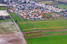 Neubaugebiet Am Höhenweg bei Schnee in Kandel im Bundesland Rheinland-Pfalz, Deutschland