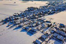 Im Geiersching Im Winter/Schnee im Ortsteil Hayna in Herxheim bei Landau im Bundesland Rheinland-Pfalz, Deutschland