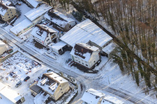 Elsässerstraße Fa. Frey Sondermaschinen bei Schnee im Winter in Kandel im Bundesland Rheinland-Pfalz, Deutschland