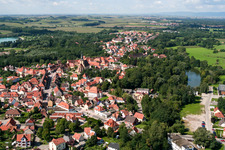 Lauterbourg(Elsass) im Bundesland Bas-Rhin, Frankreich aus der Luft