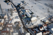 Wintzenbach (Elsass) im Bundesland Bas-Rhin, Frankreich von oben gesehen