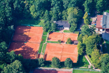 Tennisplatz des TC Kandel im Bundesland Rheinland-Pfalz, Deutschland