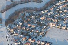 Drohnenaufname von Lauterbourg (Elsass) im Bundesland Bas-Rhin, Frankreich
