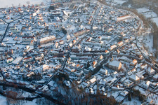 Lauterbourg (Elsass) im Bundesland Bas-Rhin, Frankreich von der Drohne aus gesehen